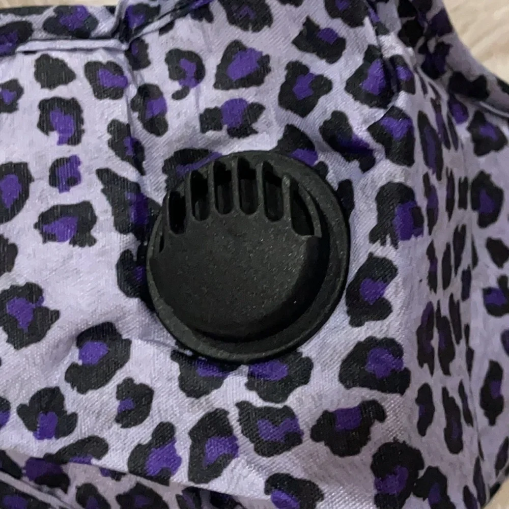 New purple leopard face mask